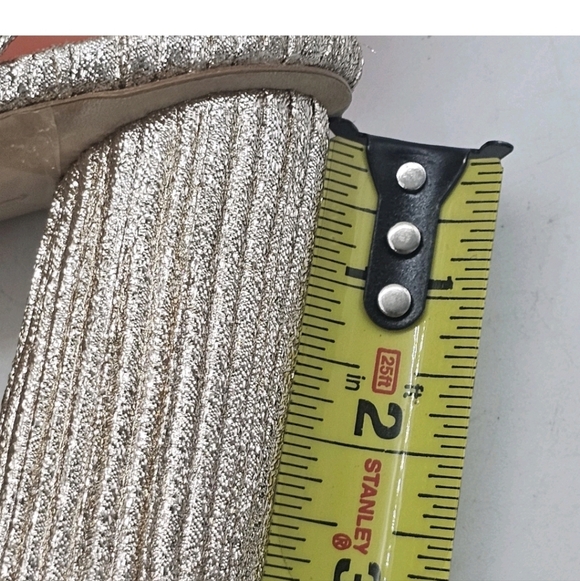 Loeffler Randall Camellia Bow-Embellished Lamé Sandals - Picture 11 of 16